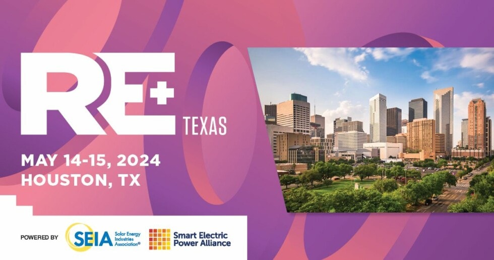 Register Now for RE+ Texas May 1415, 2024 Houston Renewables Calendar