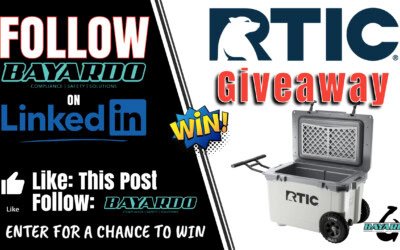 GIVEAWAY : RTIC Cooler with Wheels courtesy of Bayardo Safety – Rules Listed Below