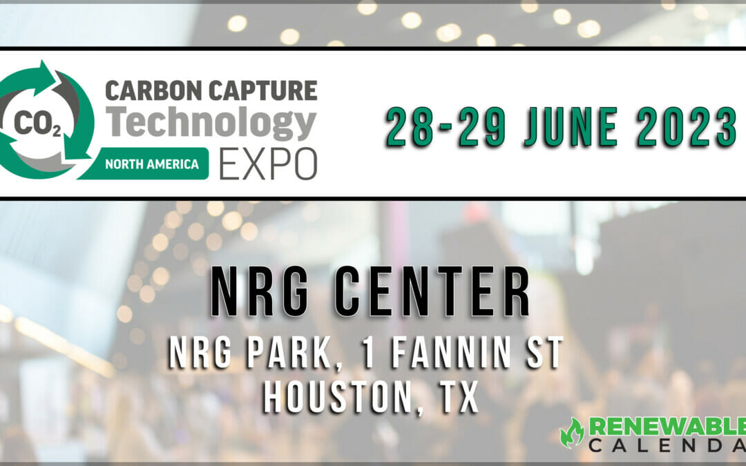 Register Now for the 2023 Carbon Capture Technology Conference June 28,29 – Houston