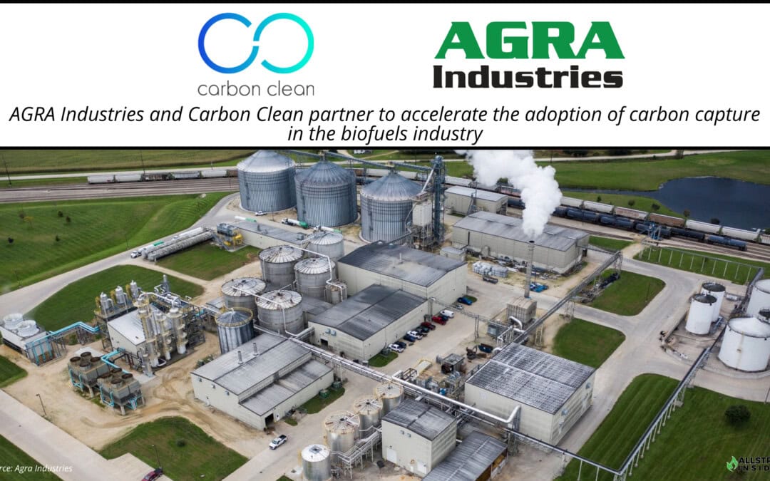 AGRA Industries and Carbon Clean partner to accelerate the adoption of carbon capture in the biofuels industry