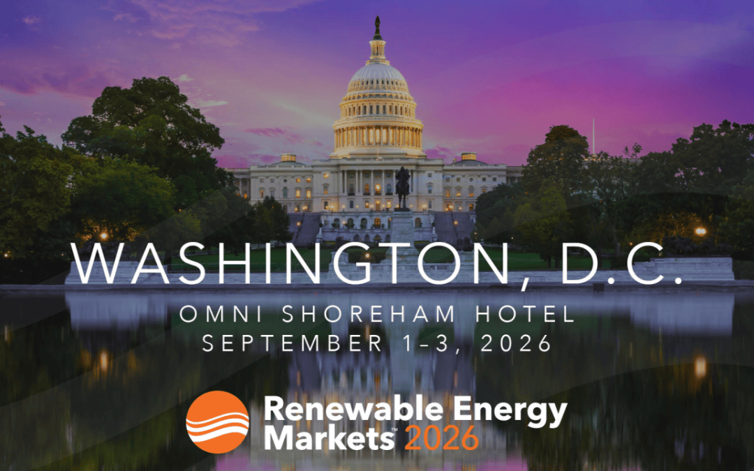 Register Now for the Center for Resource Solutions Renewable Energy Market 2026 – Sept 1 – Sept 3, 2026 – Washington, D.C