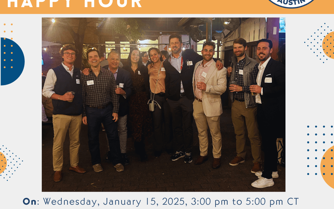 Register Now for the CleanTX Austin Chapter Happy Hour January 15, 2025 – Austin