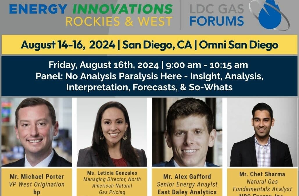 Register now for the Energy Innovations Rockies and West by LDC Gas Forums August 14-16, 2024 – San Diego