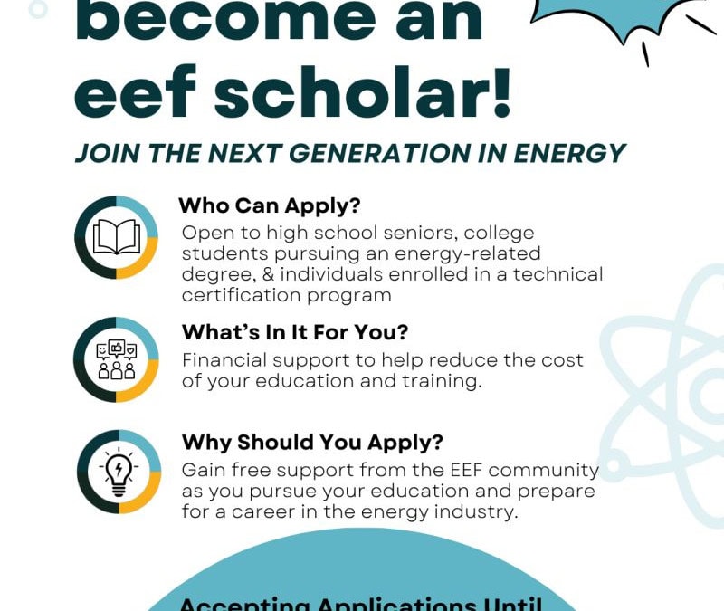 Apply for an Energy Scholarship by Energy Education Foundation 2027 – 2028 – Houston, TX