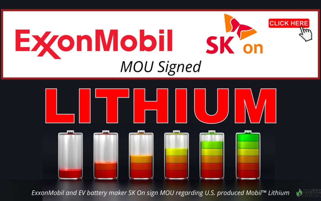 ExxonMobil and EV battery maker SK On sign MOU regarding U.S. produced Mobil™ Lithium