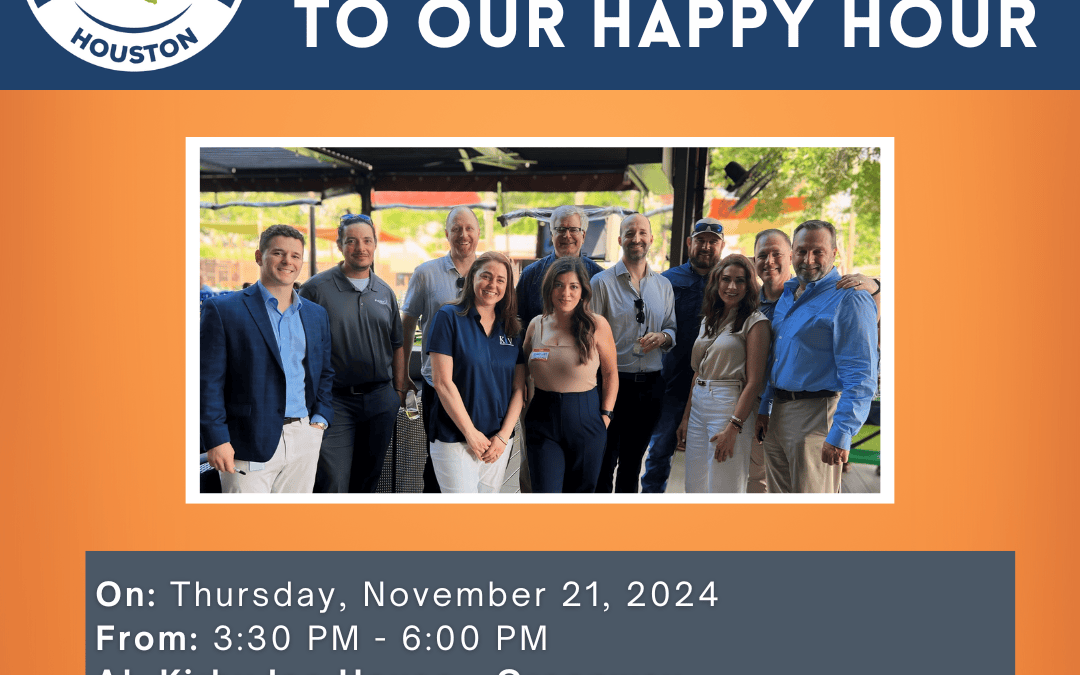 Register Now for the CleanTX Houston Chapter Happy Hour November 21, 2024 – Houston, Tx