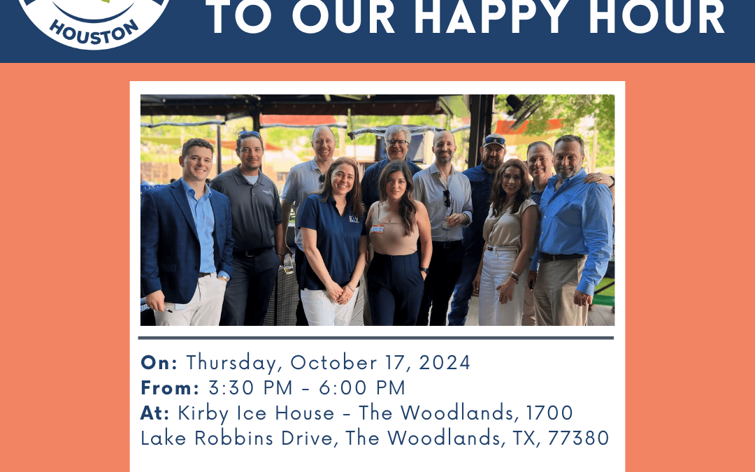 Register Now for the CleanTX Houston Chapter Happy Hour October 17, 2024-The Woodlands