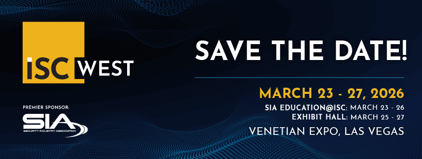 2026 ISC West Conference will be taking place on March 23-27, 2026 at The Venetian Expo in Las Vegas
