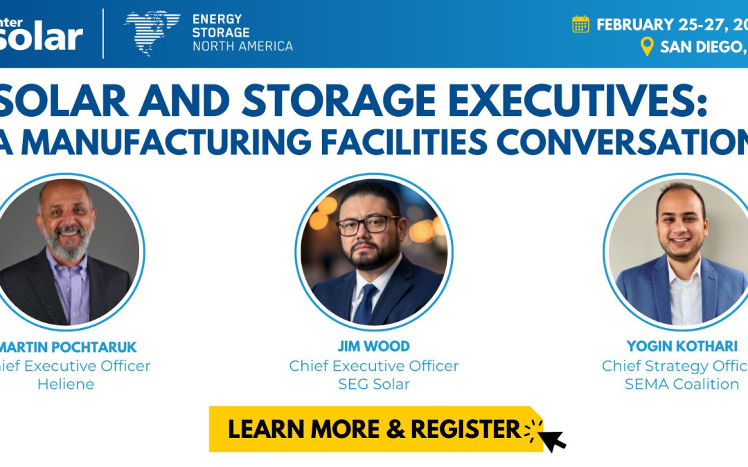 Inter Solar Energy Storage North America Feb 25 – Feb 27, 2025 – San Diego