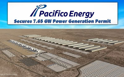 Pacifico Energy Secures 7.65 GW Power Generation Permit for GW Ranch Project