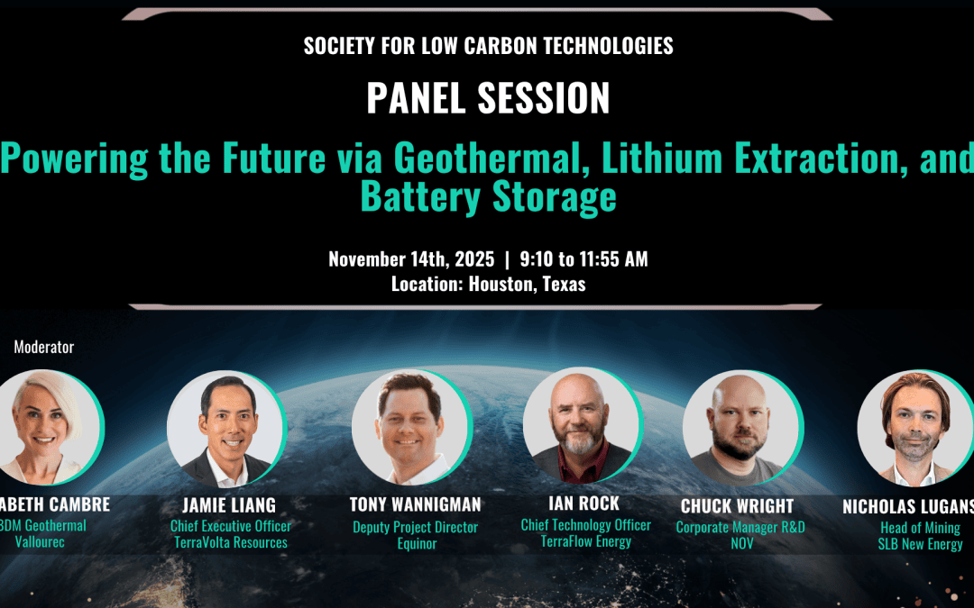 Register Now for the Society for Low Carbon Technologies Panel Session – November 14, 2025 – Houston, TX