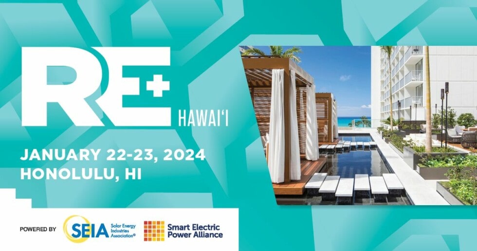 RE+ Hawaii Conference January 2223, 2024 Hawaii Renewables Calendar