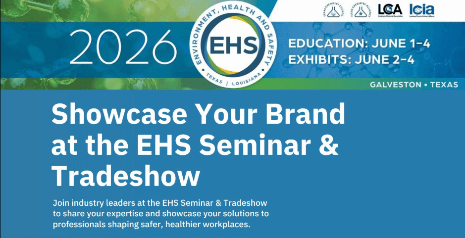 Register Now for the 2026 EHS Seminar & Trade Show June 1 – June 4, 2026 – Galveston by TCC TCA LCA LCiA